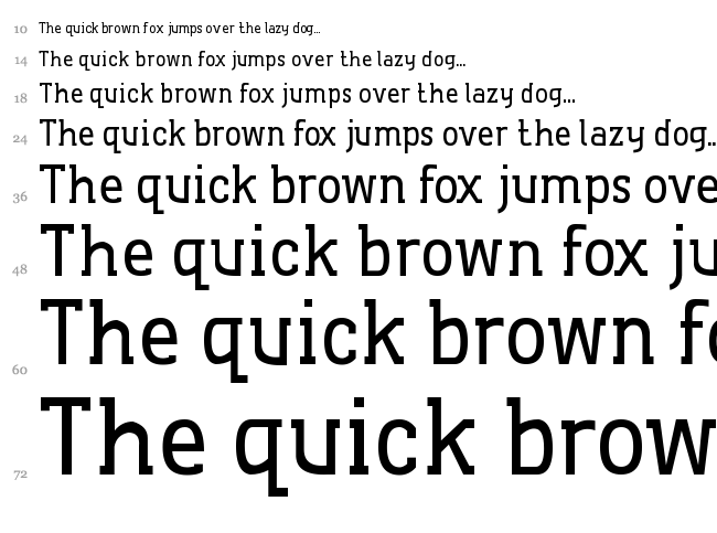 De Luxe font waterfall